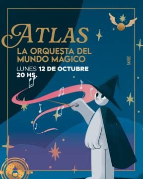 Poster de La orquesta del mundo mágico Concierto sinfónico dedicado a las películas inspiradas en la saga literaria de J. K. Rowling