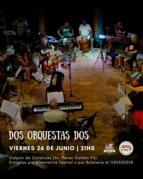 Poster de Leo Masliah y la Orquestita del Oeste + La Atipica (dos orquestas dos)