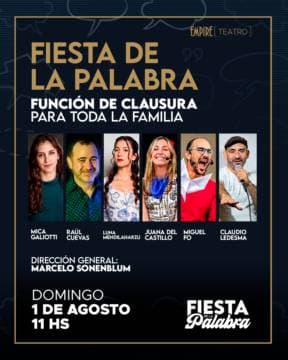 Poster de La Fiesta de la Palabra