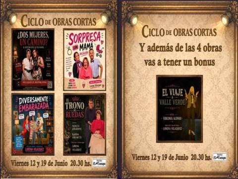 Poster de Ciclo de obras cortas El Escape