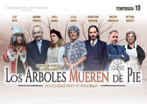 Poster de Los arboles mueren de pie