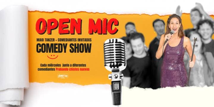 Poster de Open Mic del Stand Up Club