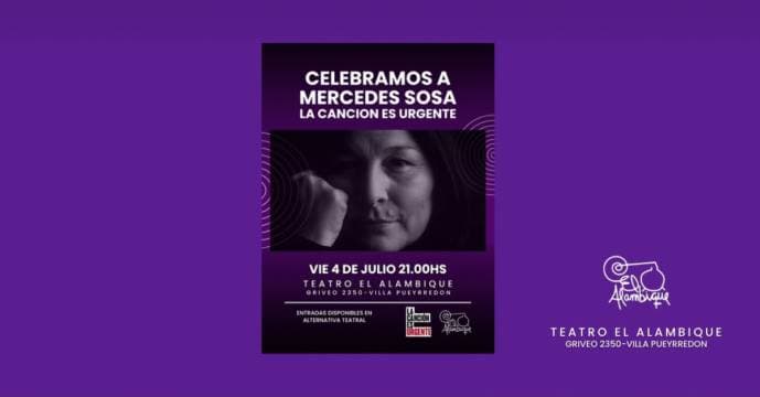 Poster de La Canción es Urgente - Celebramos a Mercedes Sosa