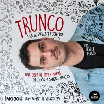 Poster de Trunco, una de flores y cuchillos