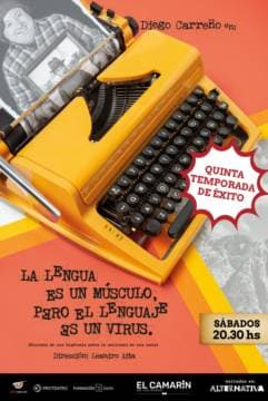 Poster de La lengua es un músculo, pero el lenguaje es un virus