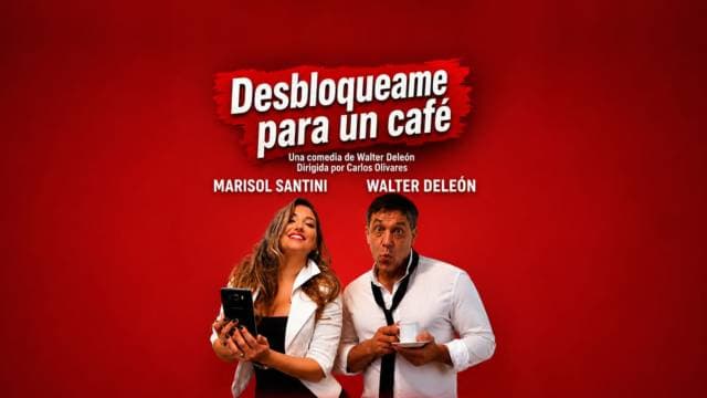 Poster de Desbloqueame para un café