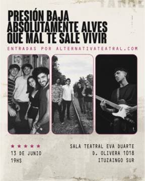 Poster de Presión baja. absolutamente alves. qué mal te sale vivir.