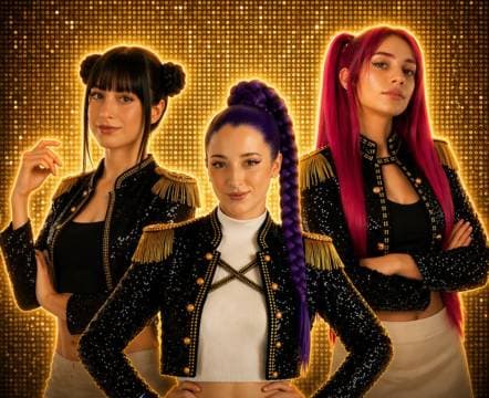Poster de Cazadoras- Batalla K-Pop