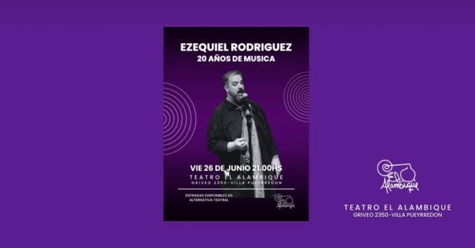 Poster de Ezequiel rodriguez - 20 años de musica