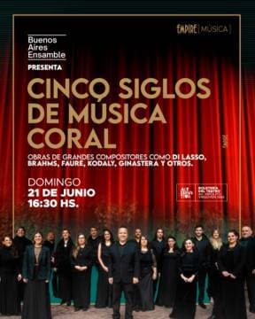 Poster de Cinco siglos de música coral